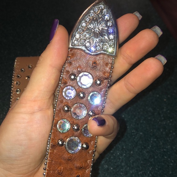 Equestrian Rhinestone Bling Belt - Picture 4 of 5